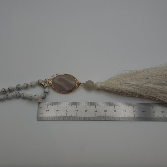 Hangs 24 Inches Wrapped Prayer Beads Necklace B142 - Picture 5 of 6